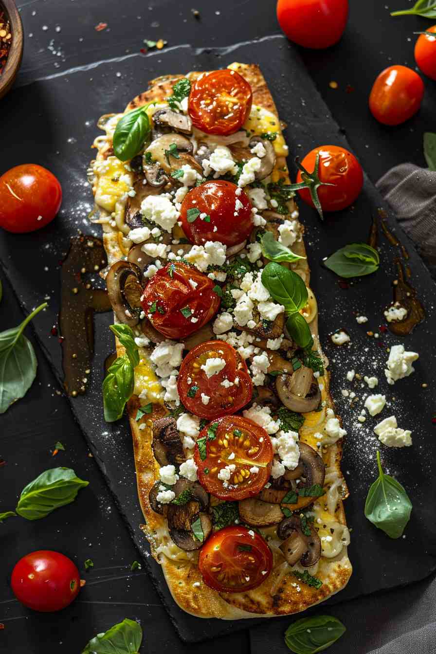 Mushroom Breakfast Flatbread Mushroom Breakfast Flatbread