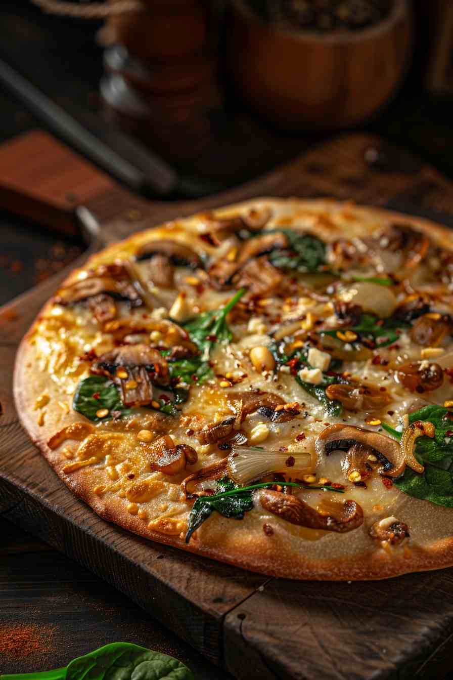 Mushroom Breakfast Flatbread Mushroom Breakfast Flatbread