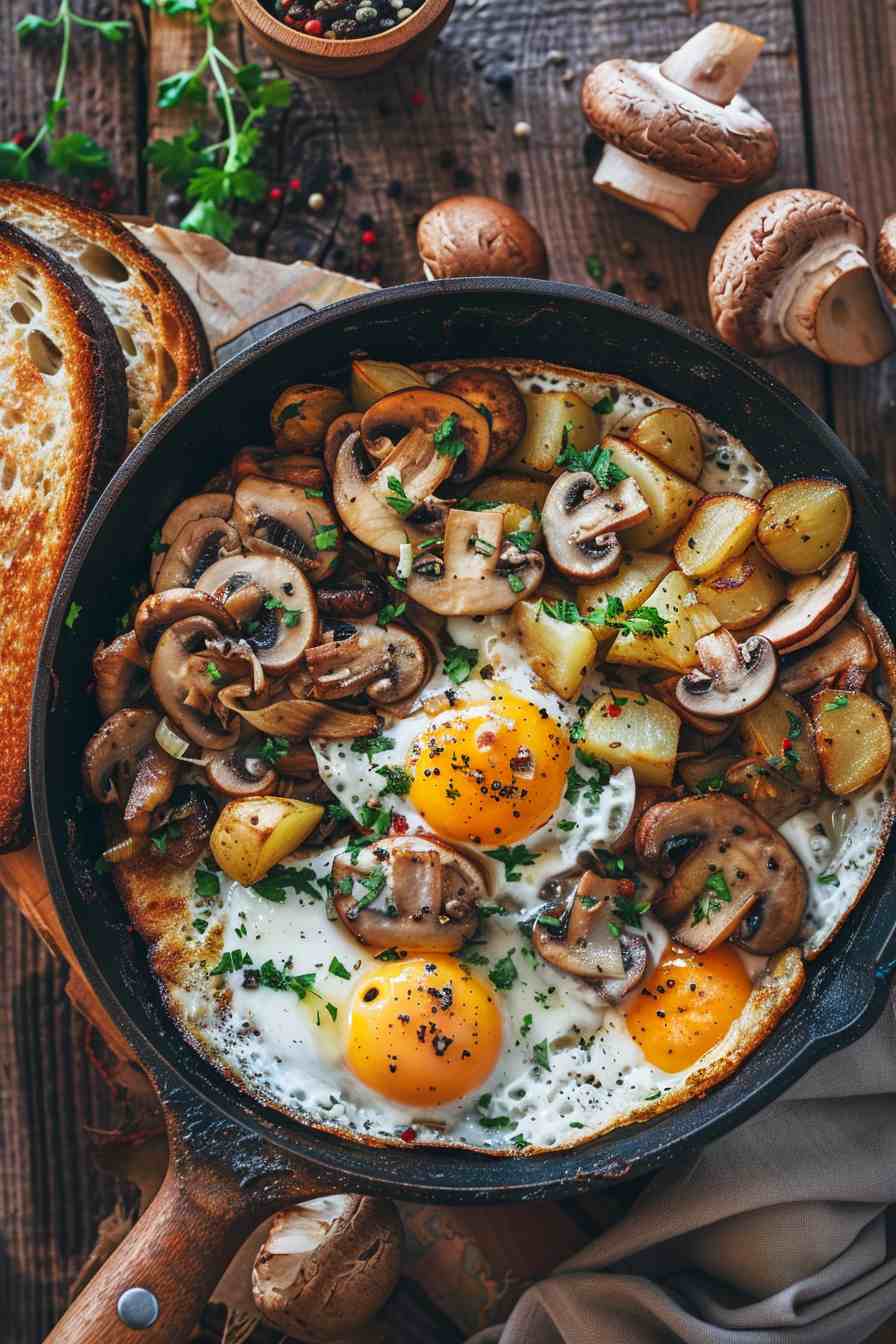 Mushroom Breakfast Skillet Mushroom Breakfast Skillet