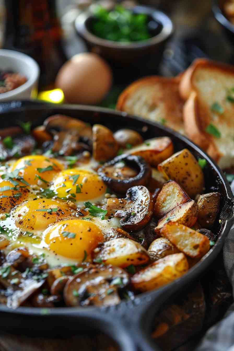 Mushroom Breakfast Skillet Mushroom Breakfast Skillet
