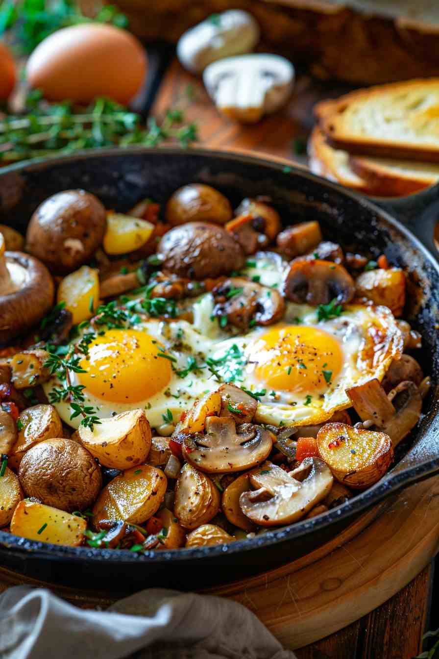 Mushroom Breakfast Skillet Mushroom Breakfast Skillet
