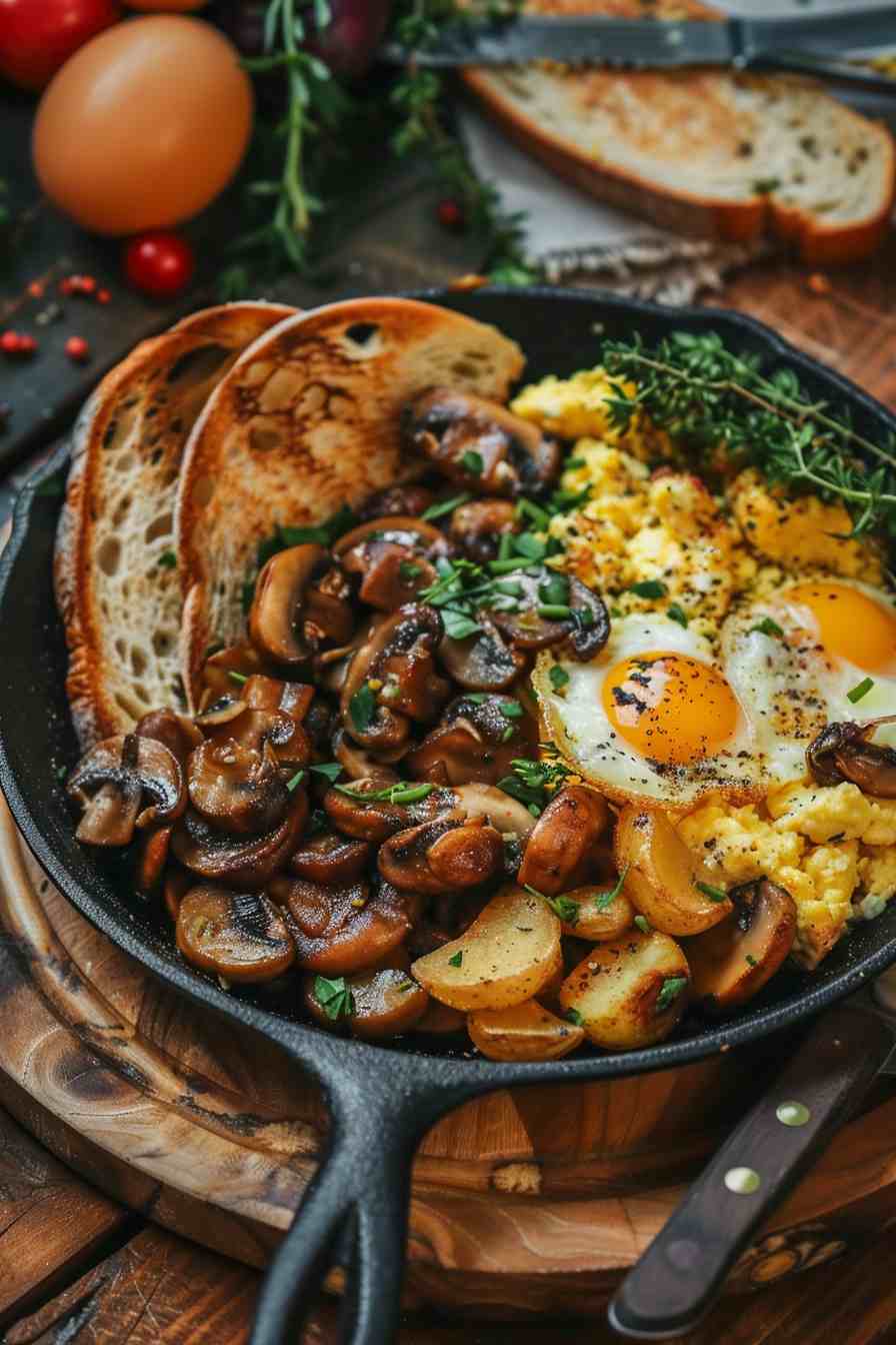 Mushroom Breakfast Skillet Mushroom Breakfast Skillet