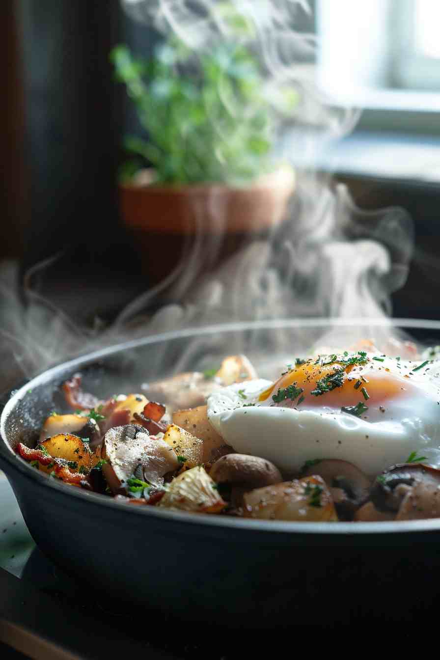 Mushroom and Bacon Hash Mushroom and Bacon Hash