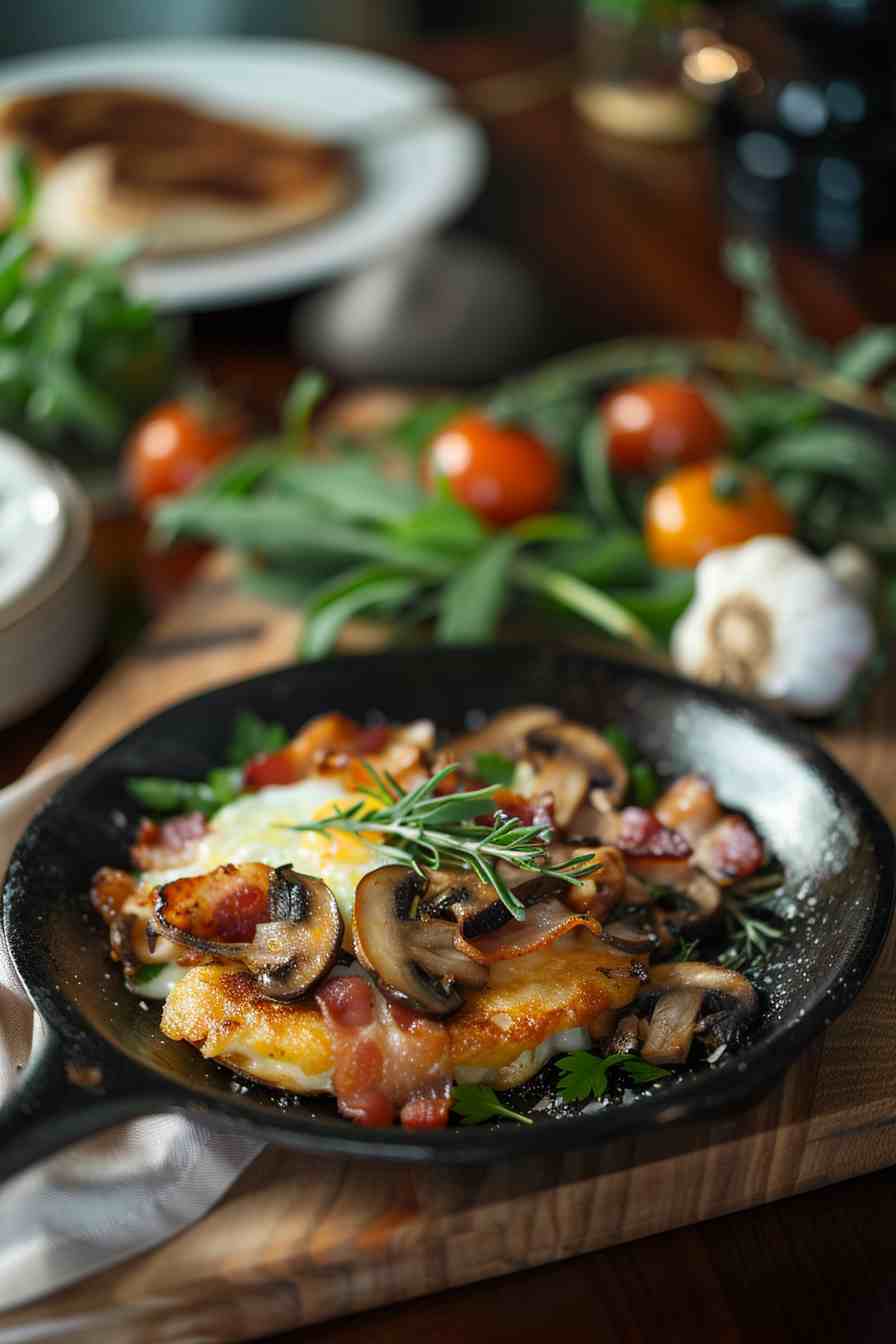 Mushroom and Bacon Hash Mushroom and Bacon Hash