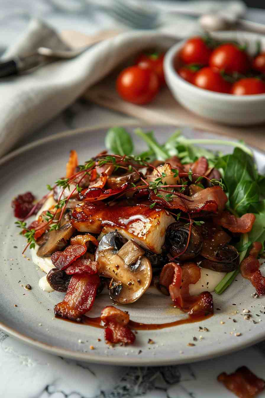 Mushroom and Bacon Hash Mushroom and Bacon Hash