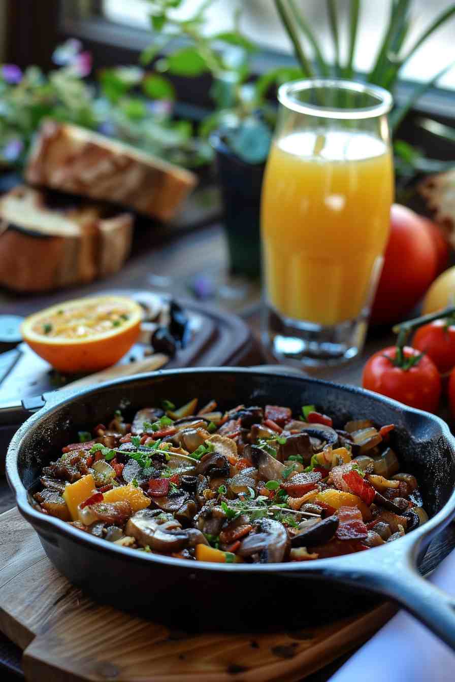 Mushroom and Bacon Hash Mushroom and Bacon Hash