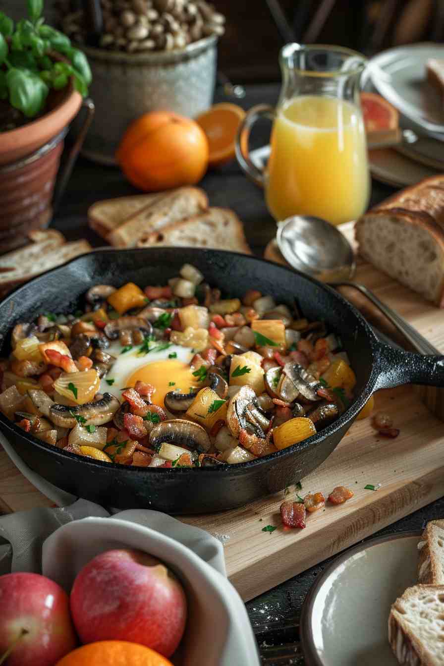 Mushroom and Bacon Hash Mushroom and Bacon Hash