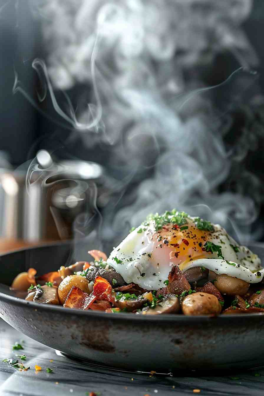 Mushroom and Bacon Hash Mushroom and Bacon Hash