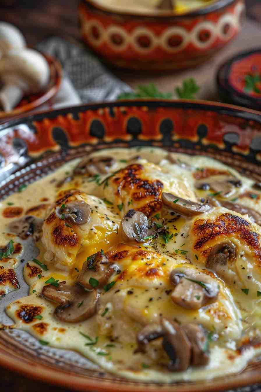 Mushroom and Cheese Scrambled Eggs Mushroom and Cheese Scrambled Eggs