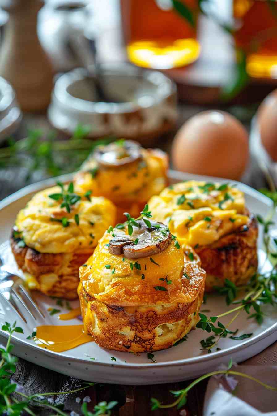 Mushroom and Egg Breakfast Muffins Mushroom and Egg Breakfast Muffins