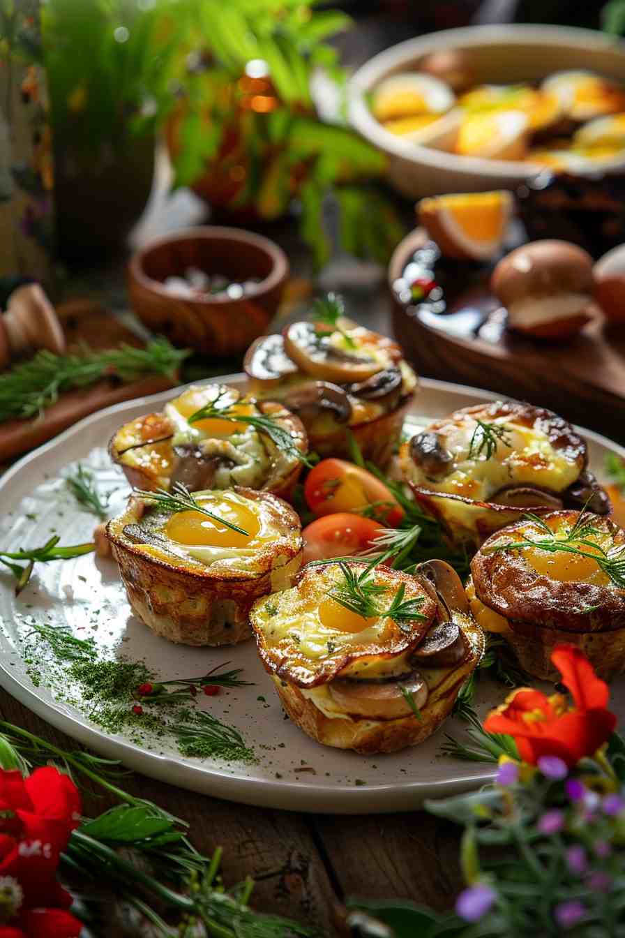 Mushroom and Egg Breakfast Muffins Mushroom and Egg Breakfast Muffins