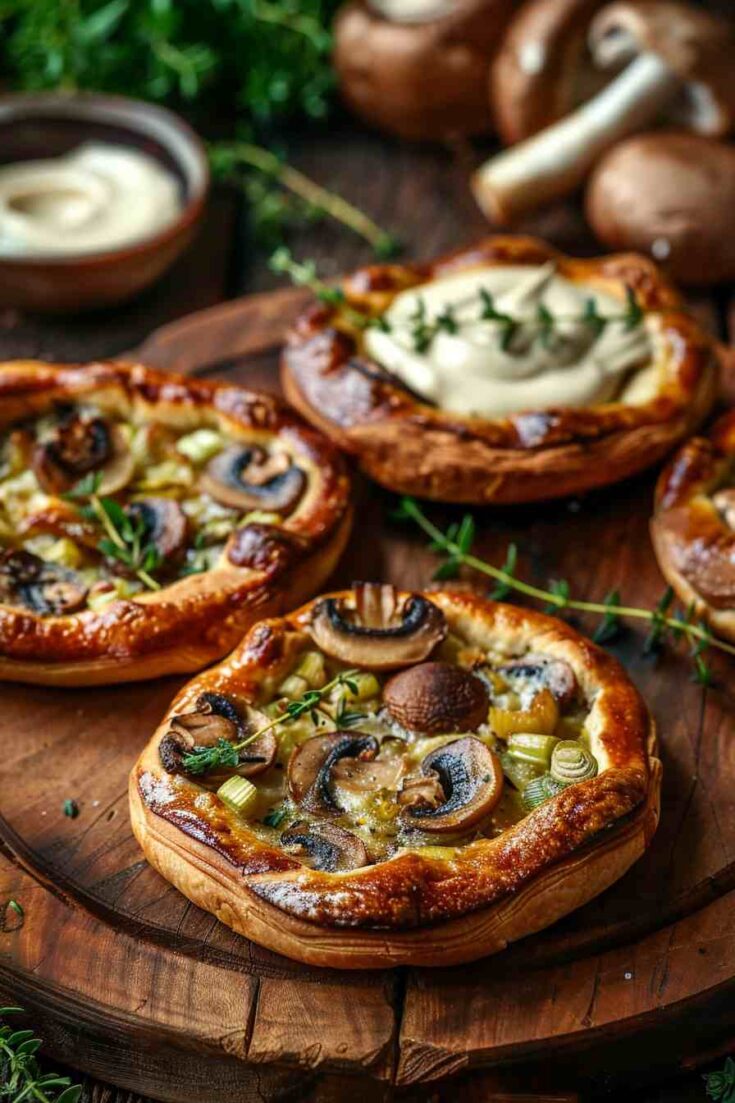 Mushroom and Leek Tartlets Mushroom and Leek Tartlets
