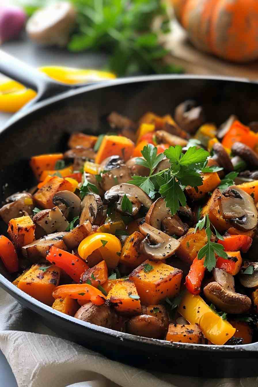Mushroom and Sweet Potato Hash Mushroom and Sweet Potato Hash