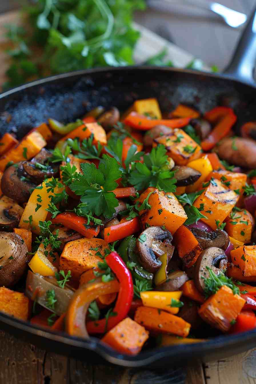 Mushroom and Sweet Potato Hash Mushroom and Sweet Potato Hash