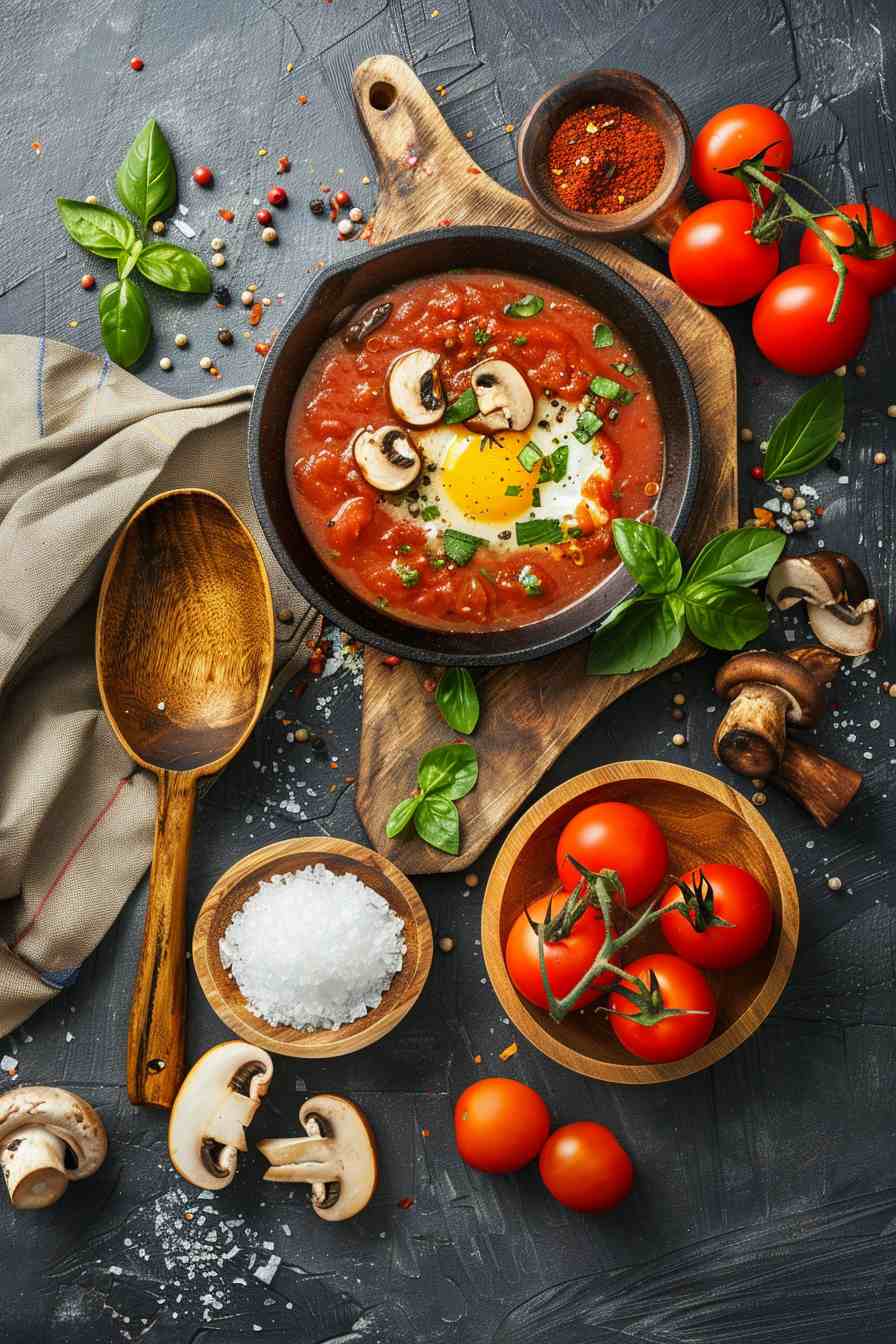 Mushroom and Tomato Shakshuka Mushroom and Tomato Shakshuka