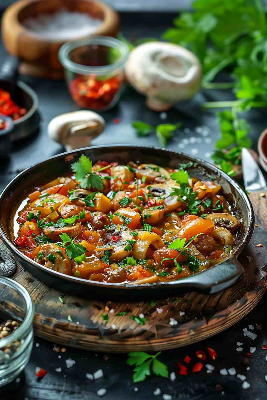 Mushroom and Tomato Shakshuka Mushroom and Tomato Shakshuka