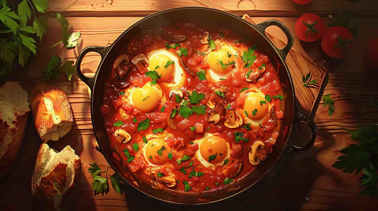 Mushroom and Tomato Shakshuka Mushroom and Tomato Shakshuka
