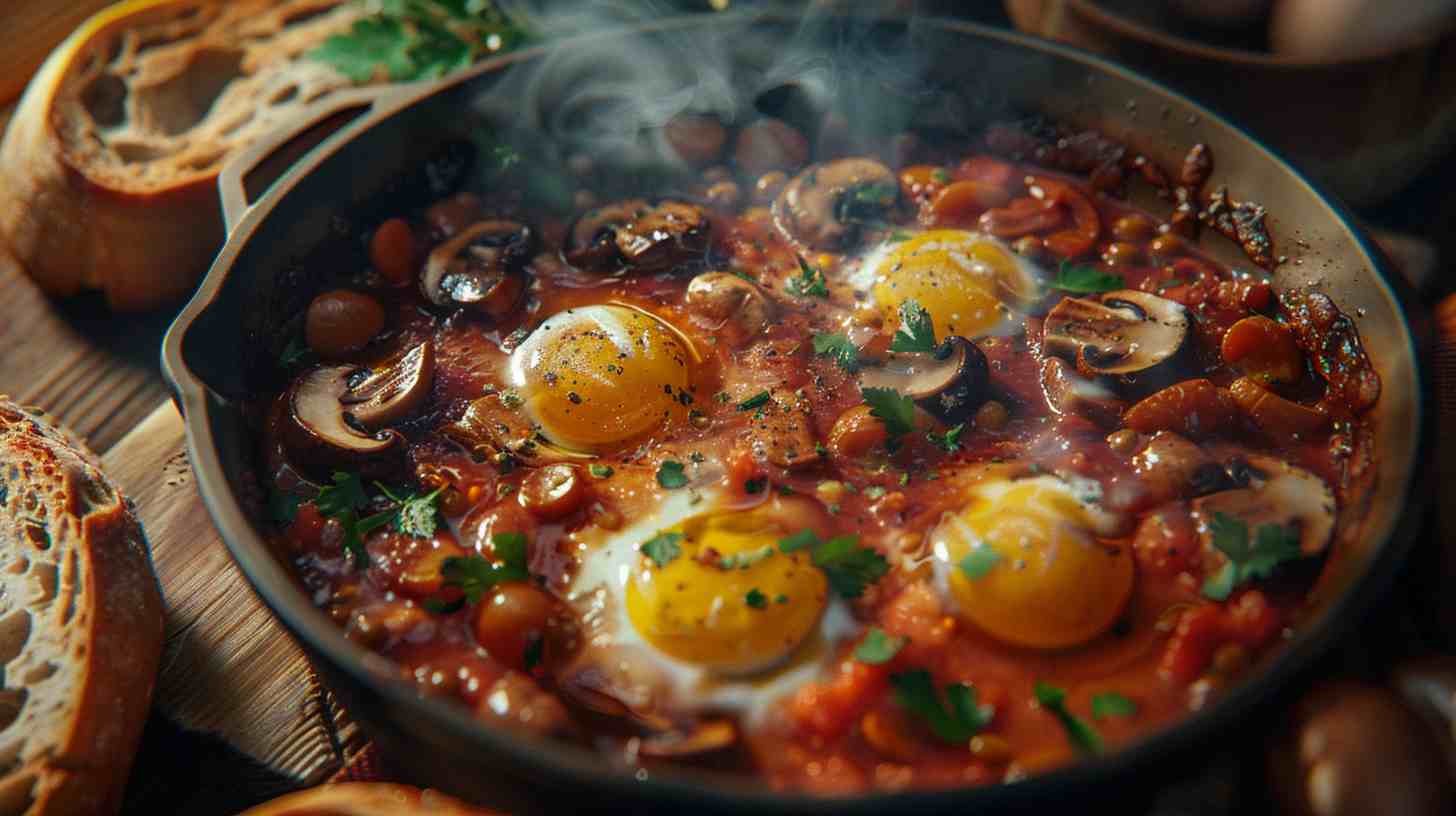Mushroom and Tomato Shakshuka Mushroom and Tomato Shakshuka