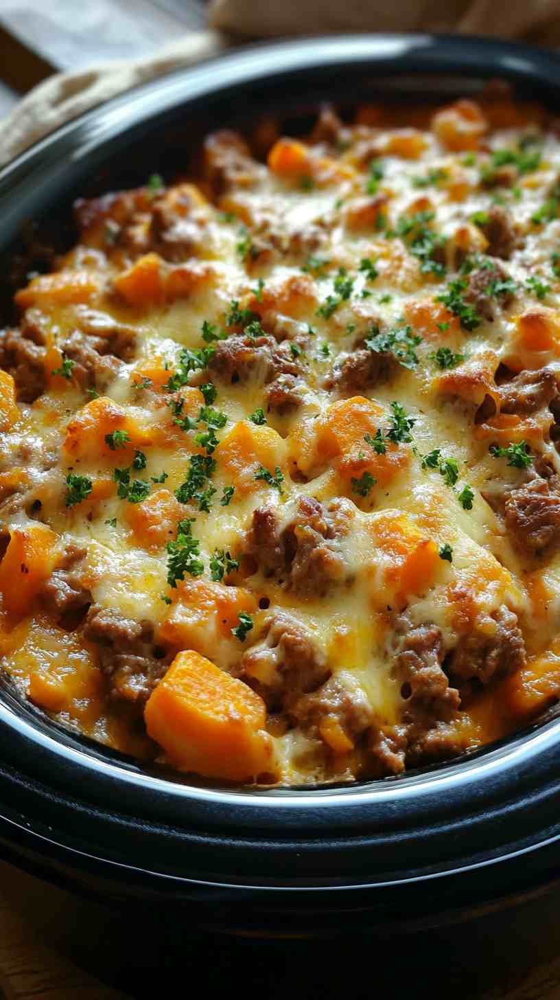 One-Pot Slow Cooker Beef and Carrot Casserole