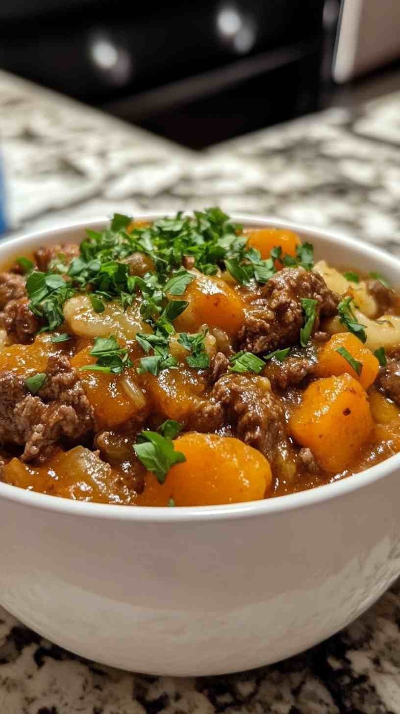 One-Pot Slow Cooker Beef and Carrot Casserole