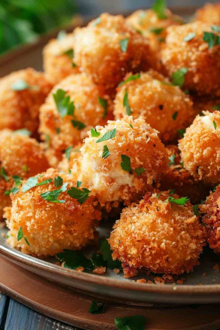 Panko-Crusted Stuffed Big Mushrooms