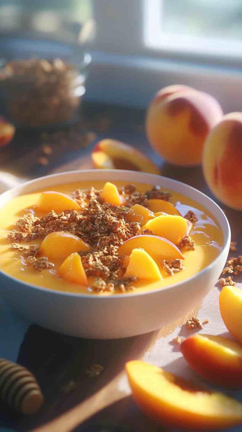 Peachy Paradise Smoothie Bowl Peachy Paradise Smoothie Bowl