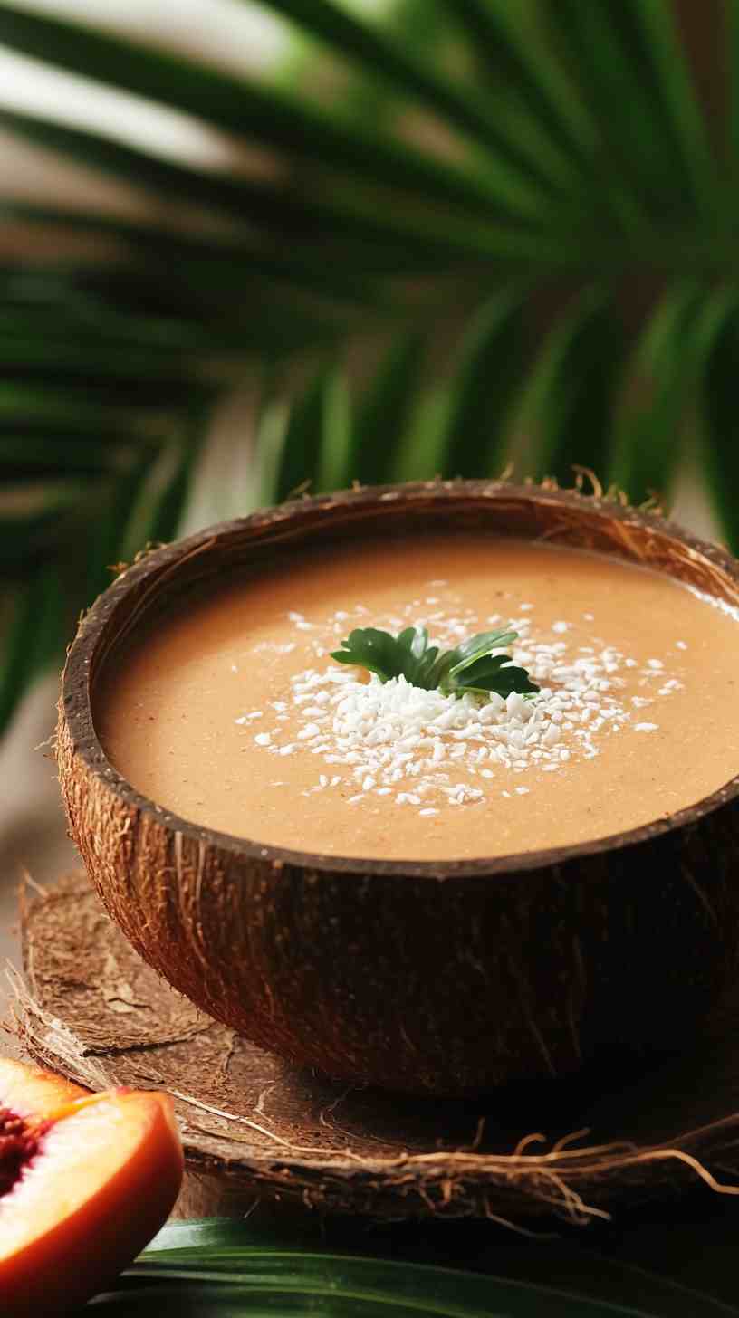 Peachy Paradise Smoothie Bowl Peachy Paradise Smoothie Bowl