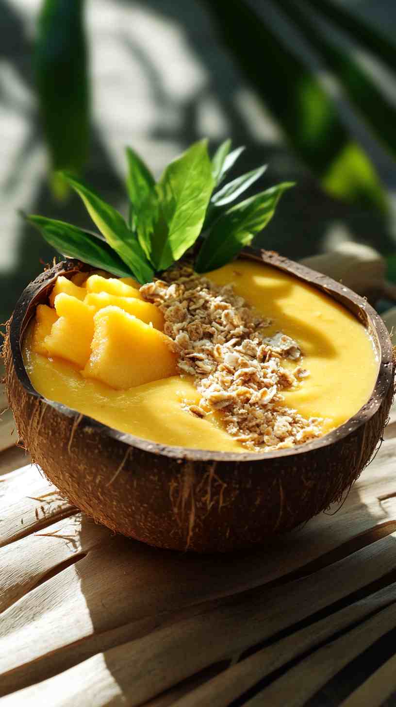 Peachy Paradise Smoothie Bowl Peachy Paradise Smoothie Bowl