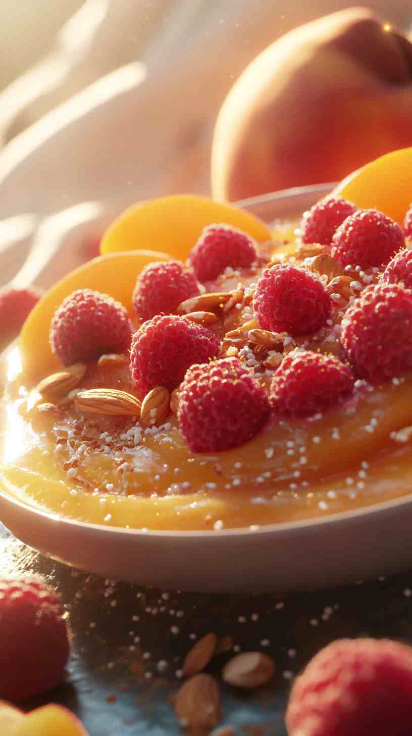 Peachy Paradise Smoothie Bowl Peachy Paradise Smoothie Bowl