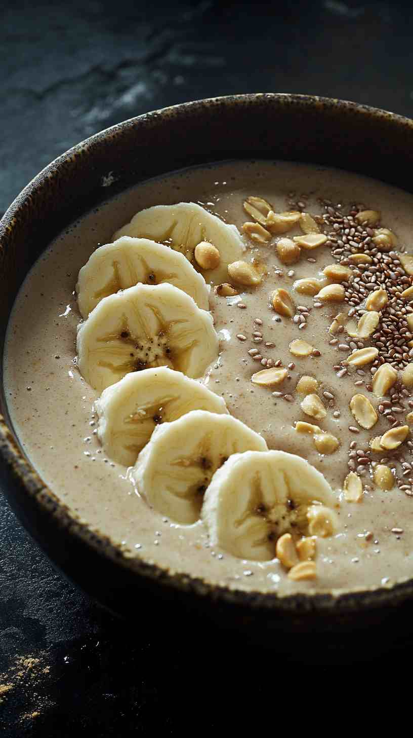 Peanut Butter Banana Protein Smoothie Bowl Peanut Butter Banana Protein Smoothie Bowl