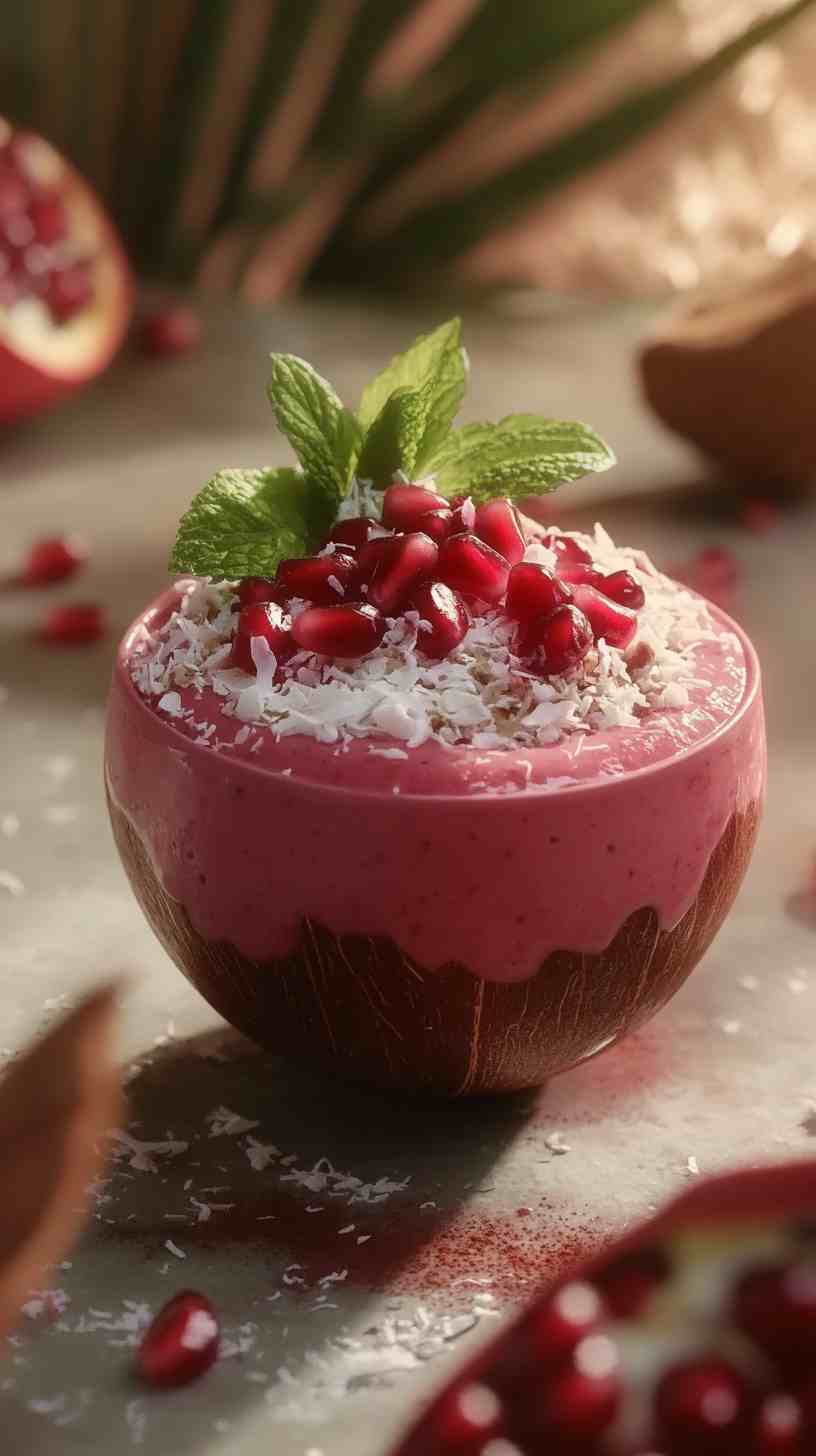 Pomegranate Power Smoothie Bowl Pomegranate Power Smoothie Bowl
