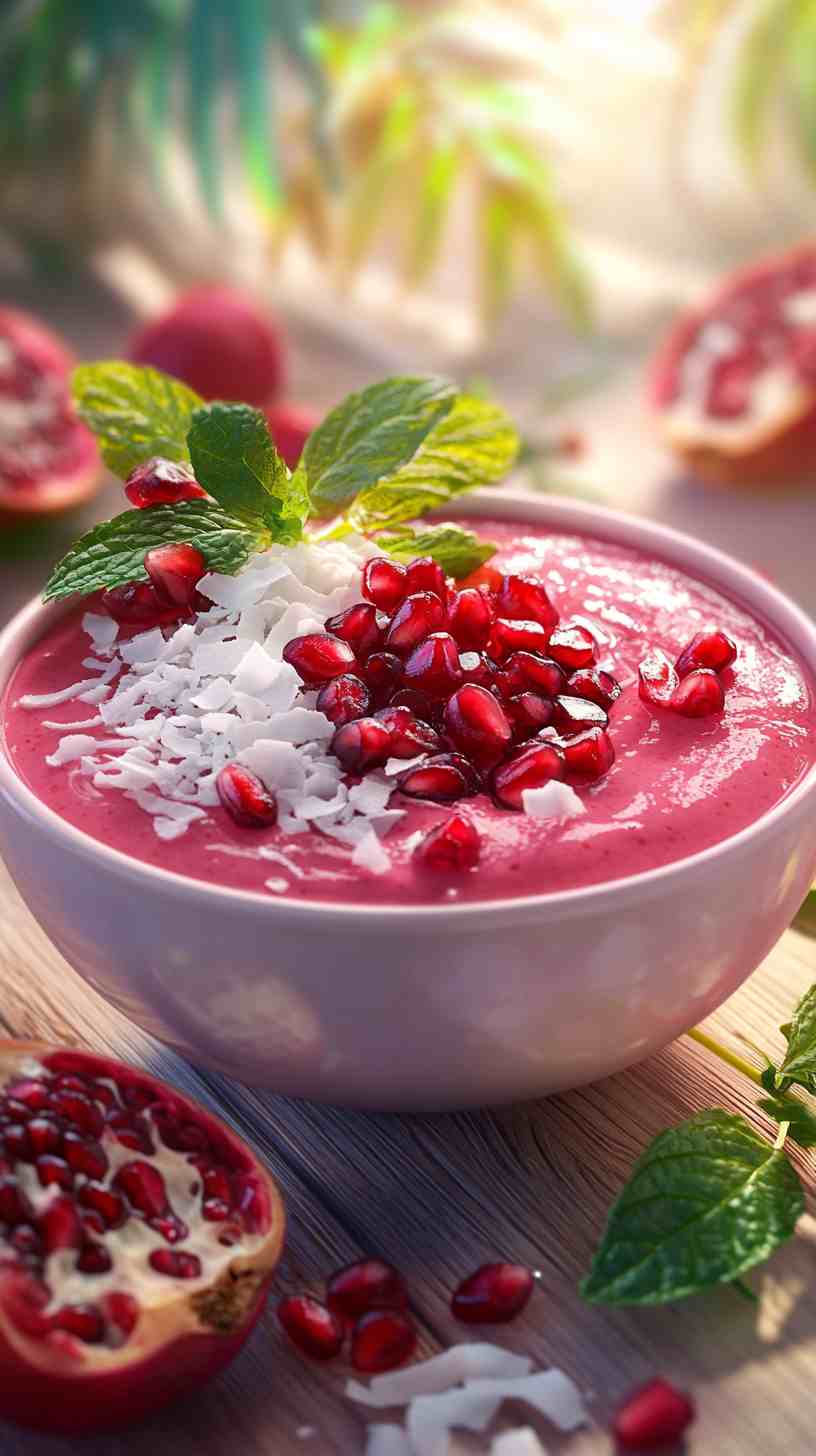 Pomegranate Power Smoothie Bowl Pomegranate Power Smoothie Bowl