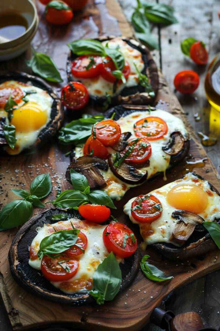 Portobello Big Mushroom Pizzas