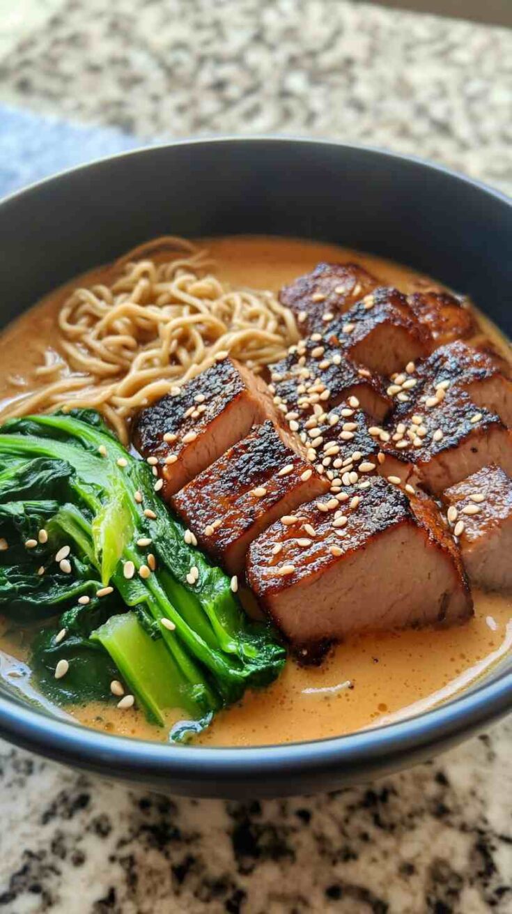 Ramen Noodles with Spicy Peanut Butter and Pork Ramen Noodles with Spicy Peanut Butter and Pork