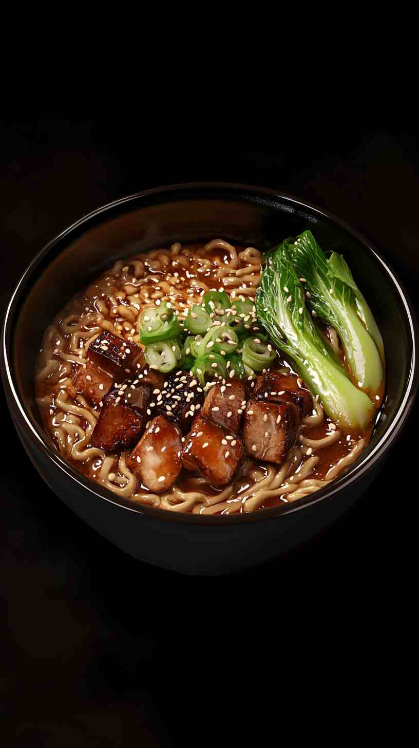 Ramen Noodles with Spicy Peanut Butter and Pork Ramen Noodles with Spicy Peanut Butter and Pork