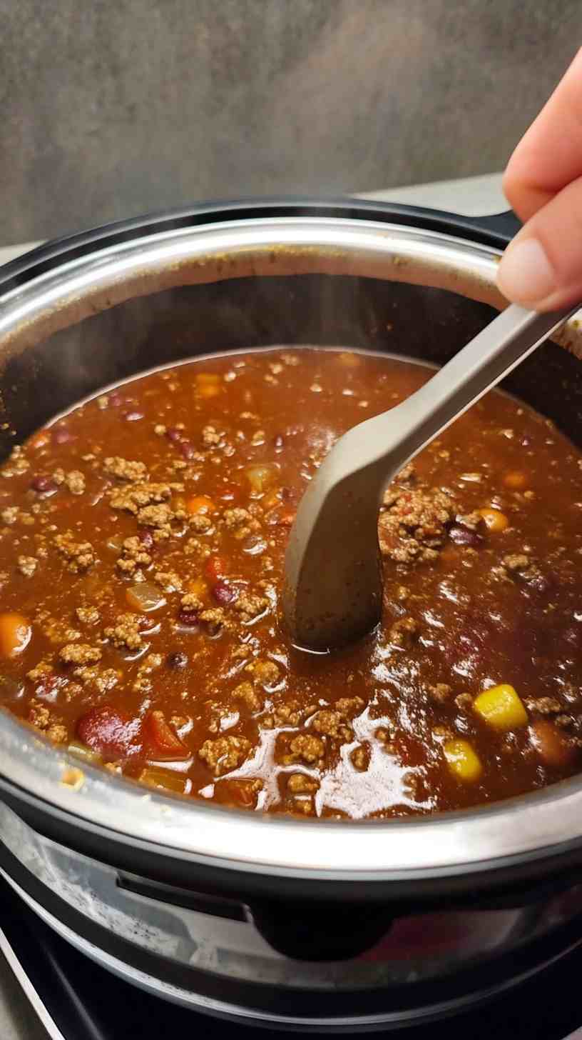 Rich and Meaty Slow Cooker Chili Rich and Meaty Slow Cooker Chili
