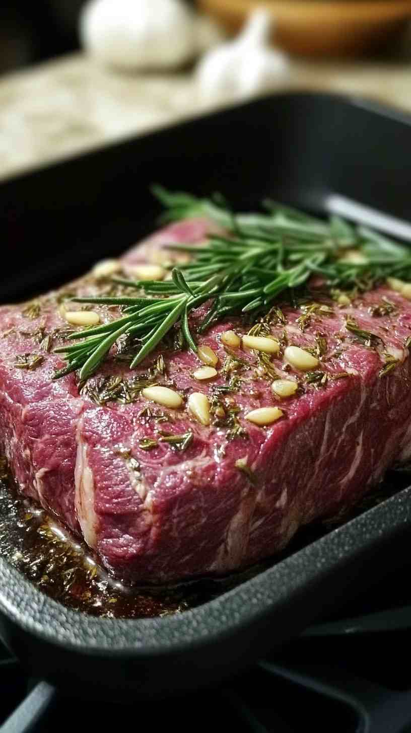 Savory Garlic and Herb Chuck Roast in Crock Pot
