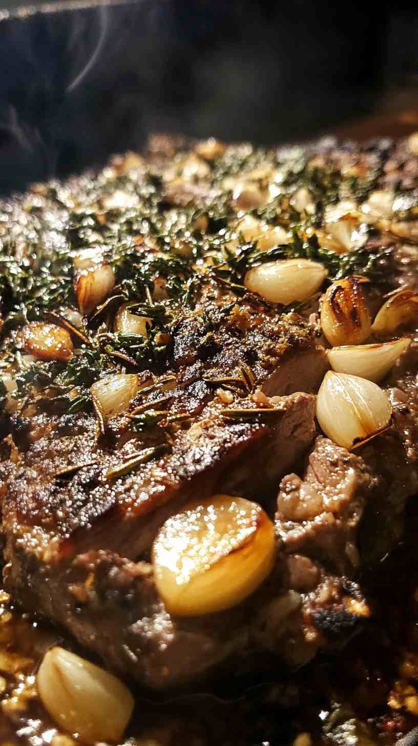 Savory Garlic and Herb Chuck Roast in Crock Pot