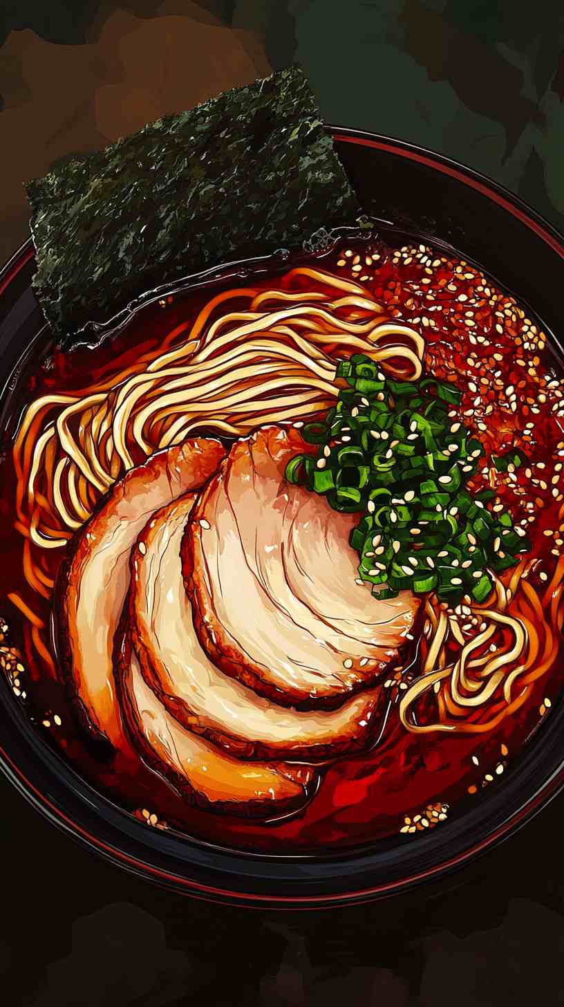 Shoyu Ramen Noodles with Crispy Pork Belly Shoyu Ramen Noodles with Crispy Pork Belly