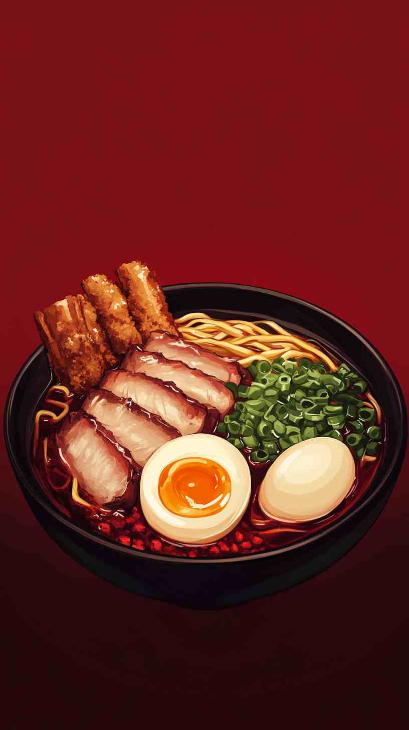 Shoyu Ramen Noodles with Crispy Pork Belly Shoyu Ramen Noodles with Crispy Pork Belly