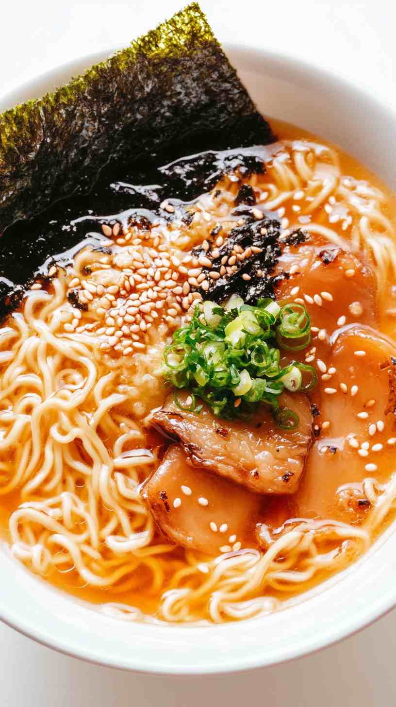Shoyu Ramen Noodles with Crispy Pork Belly Shoyu Ramen Noodles with Crispy Pork Belly