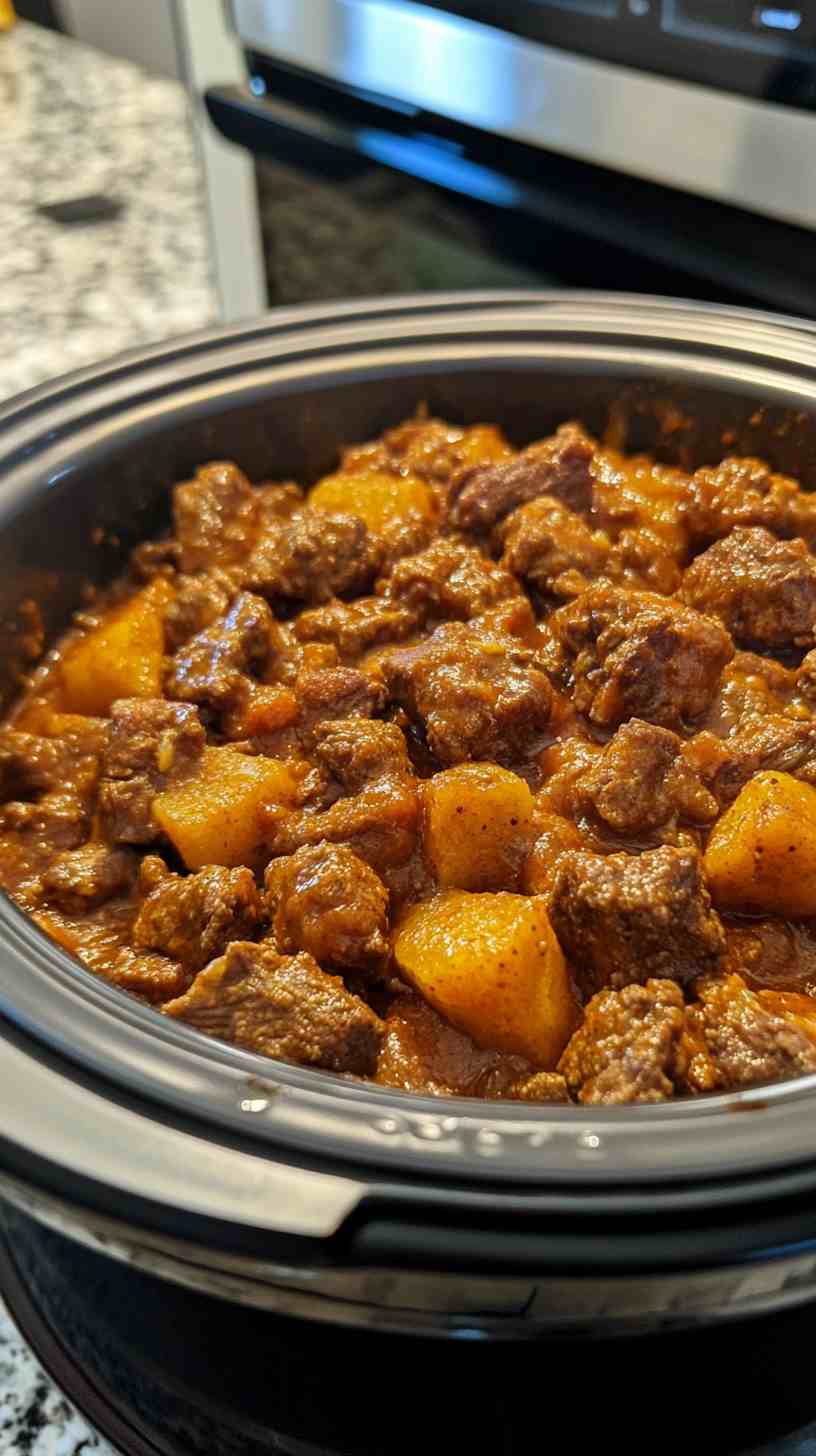 Simple and Delicious Slow Cooker Beef Casserole