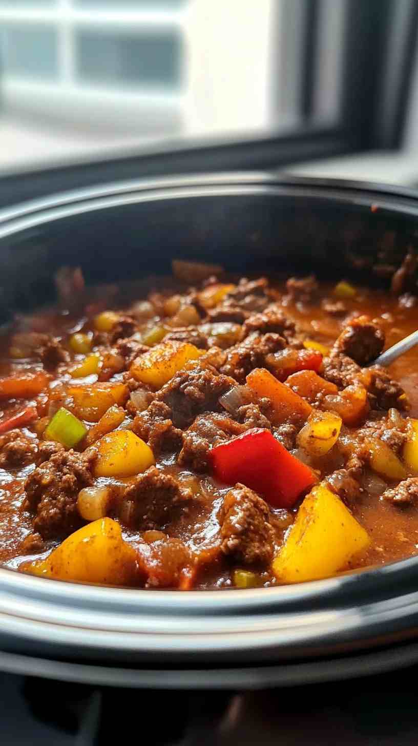Simple and Delicious Slow Cooker Beef Casserole