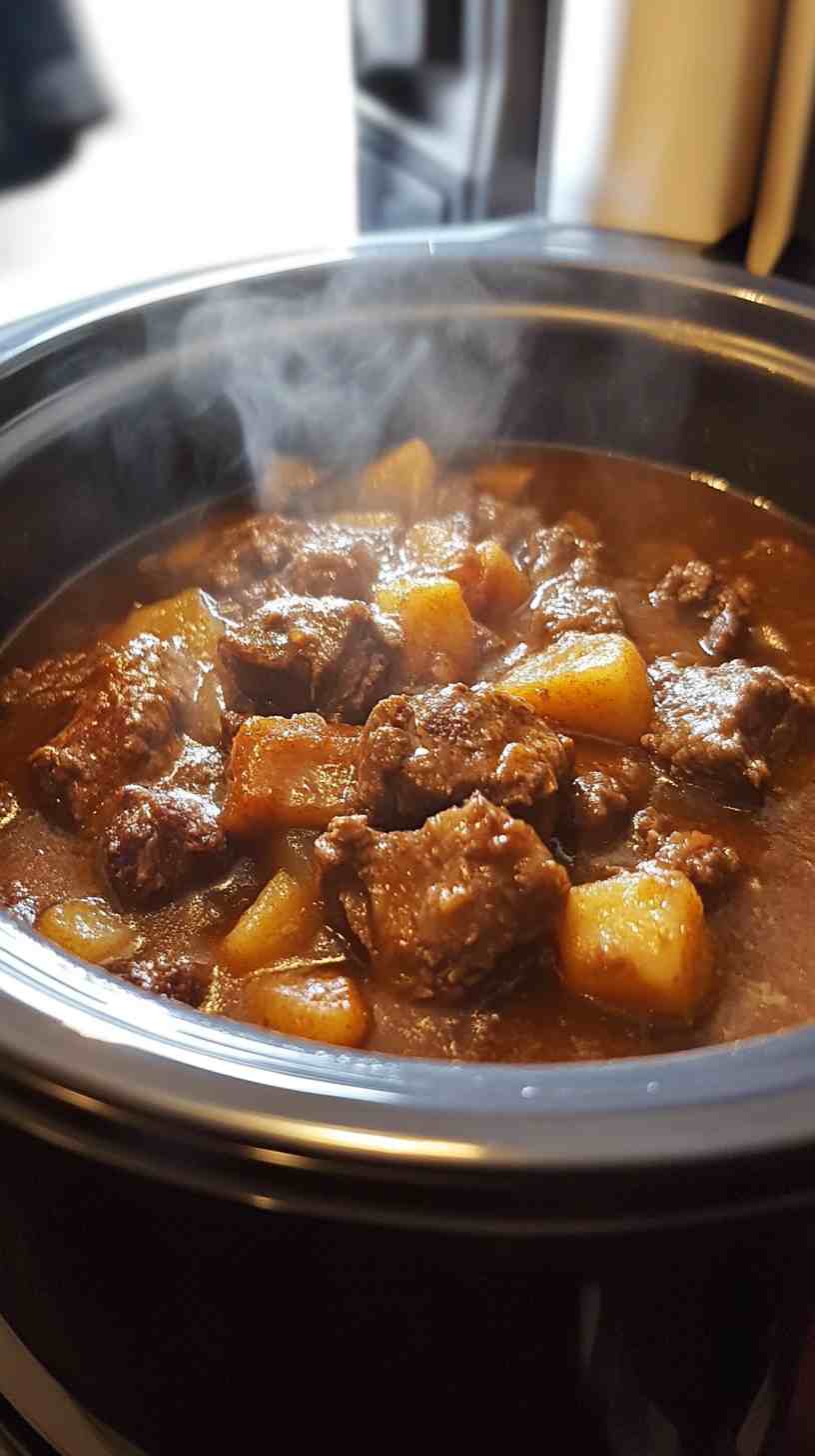 Simple and Delicious Slow Cooker Beef Casserole