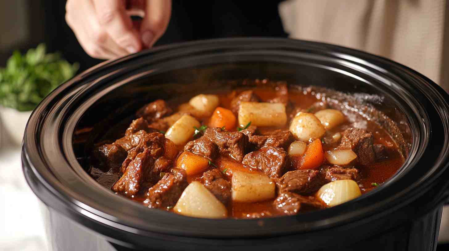 Simple and Delicious Slow Cooker Beef Casserole