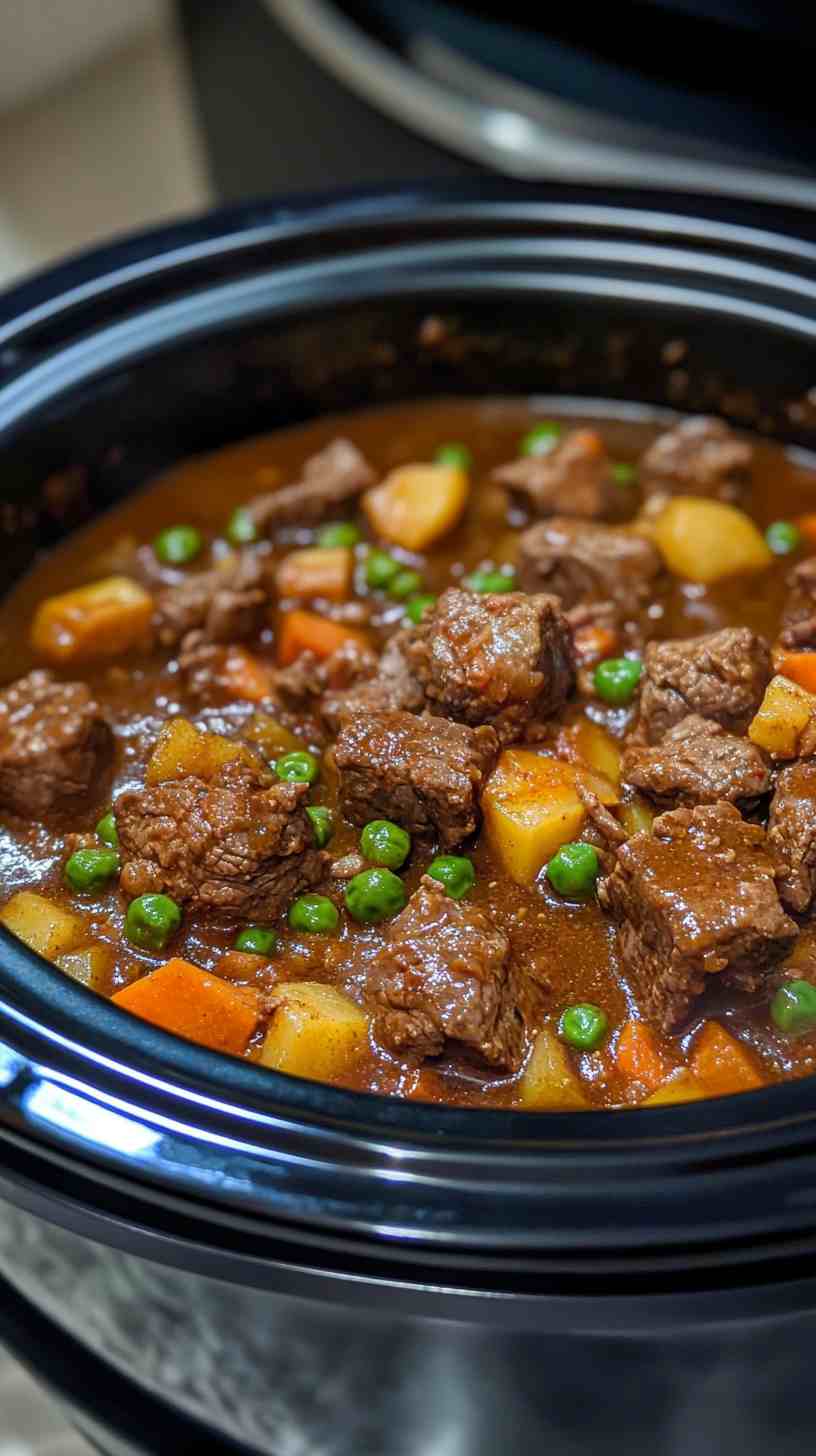 Simple and Delicious Slow Cooker Beef Casserole