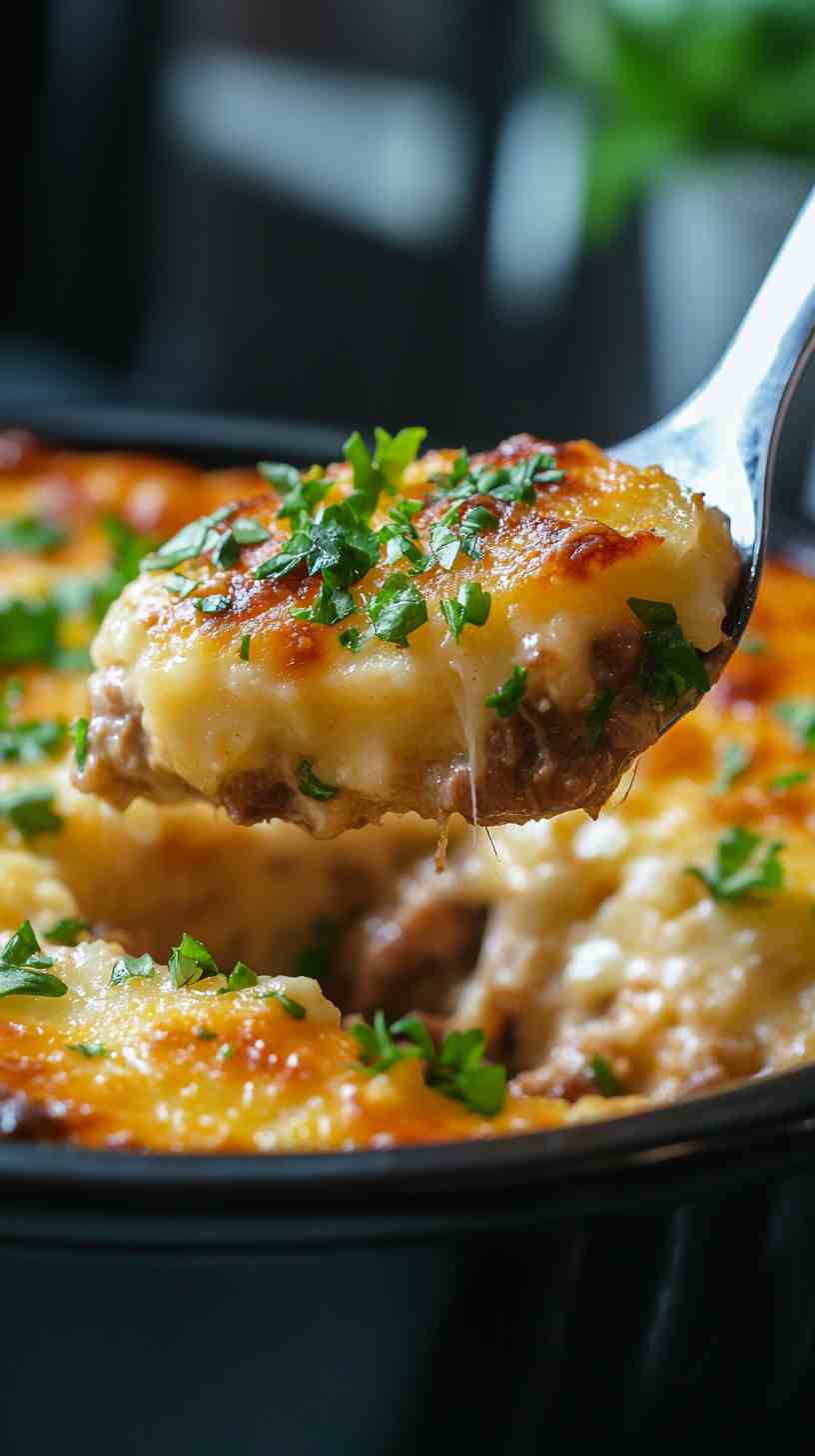 Simple and Delicious Slow Cooker Beef Casserole
