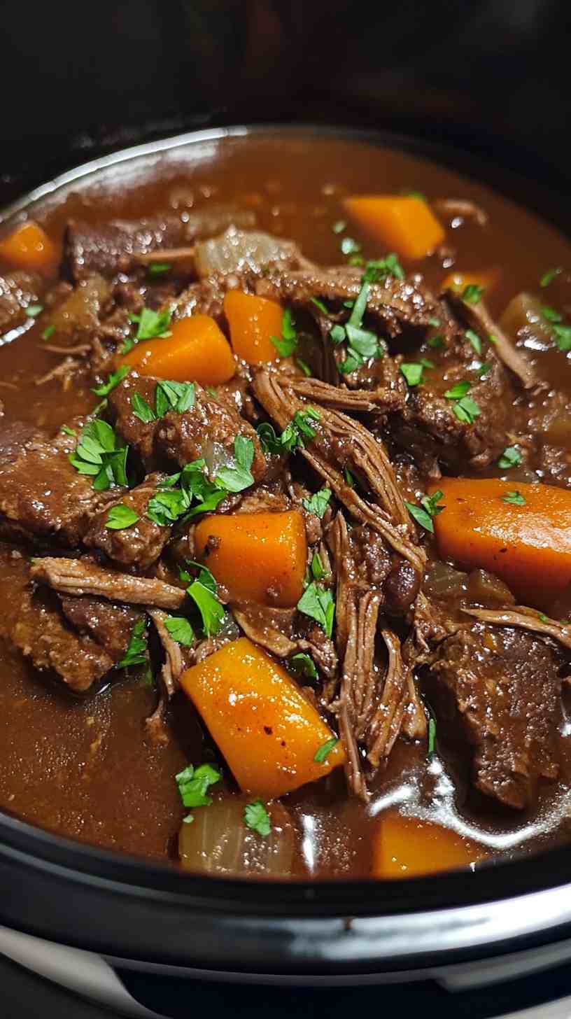 Simple and Delicious Slow Cooker Beef Casserole