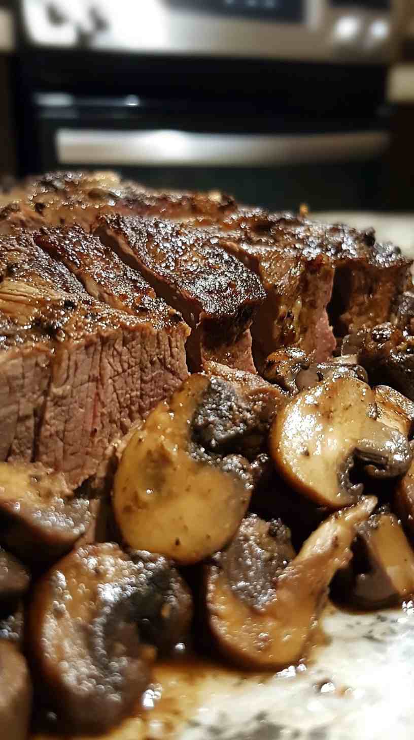 Slow Cooker Chuck Roast with Mushrooms and Red Wine