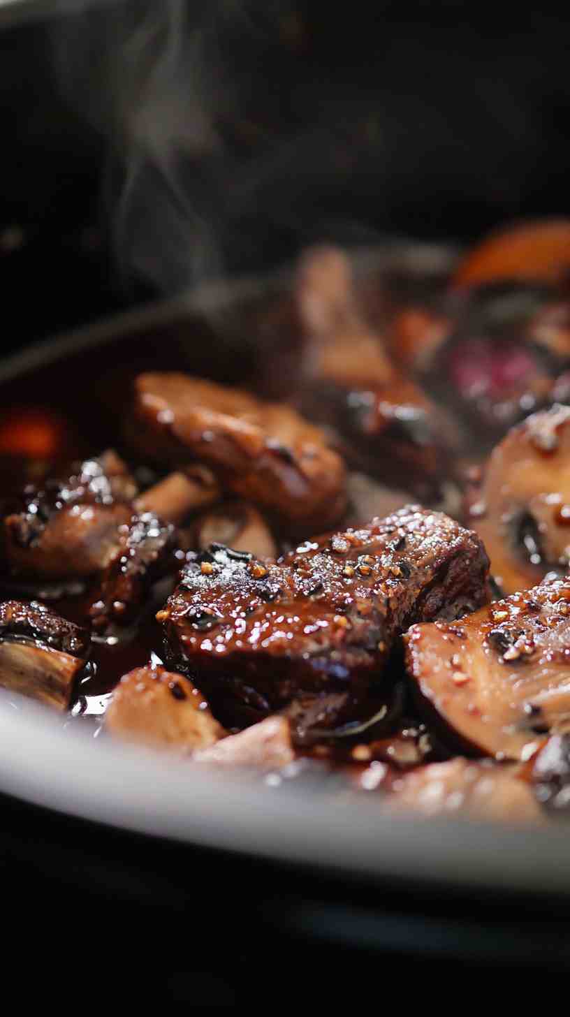 Slow Cooker Chuck Roast with Mushrooms and Red Wine